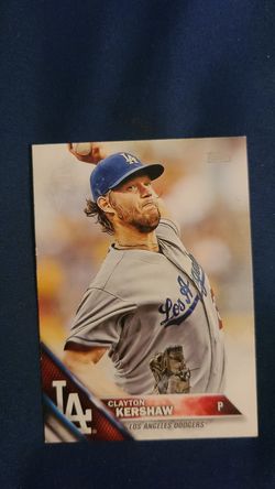 Kershaw basball card new