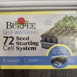 72-Cell Self-Watering Greenhouse Seed Starter Kit 