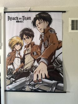 Attack On Titan Anime Scroll Poster