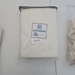 52 W X 96 L Ivory Curtains New