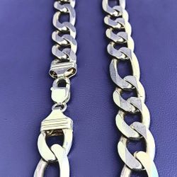 200+ Gram16mm 30" Heavyweight Sterling Figaro Chain 