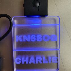 Personalized Custom LED NAME BADGE With Rechargeable Color Change Light 