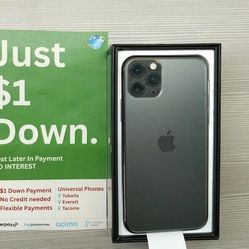 Apple IPhone 13 Pro 128gb  Unlocked, FREE Smartwach/ Headphones. Pay $1 Today Rest in payments. NO CREDIT NEEDED FINANCING