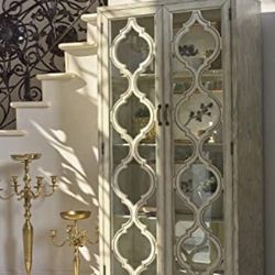 ACCENT CABINET ANTIQUE WHITE 