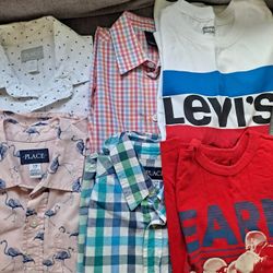 Size 7 Boys Shirts 12 Pieces.