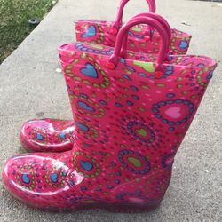 Girls Light Up Rain Boots 
