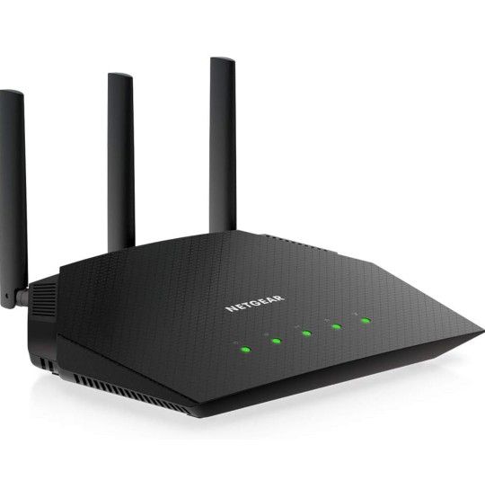 **Refurbished** NETGEAR 4-Stream WiFi 6 Router (R6700AX) – Security Features, AX1800 Wireless Speed (Up to 1.8 Gbps)
