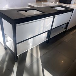 84” Freestanding Bathroom Vanity