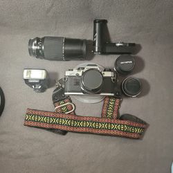 Vintage Olympus Camera Deluxe Set