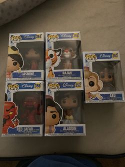 Pop vinyl Disney Aladdin complete set mint condition