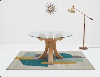 Vintage Twisted Pretzel Pencil Reed Dining Table