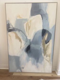 Large Framed Abstract Wall Art – 65” x 41”