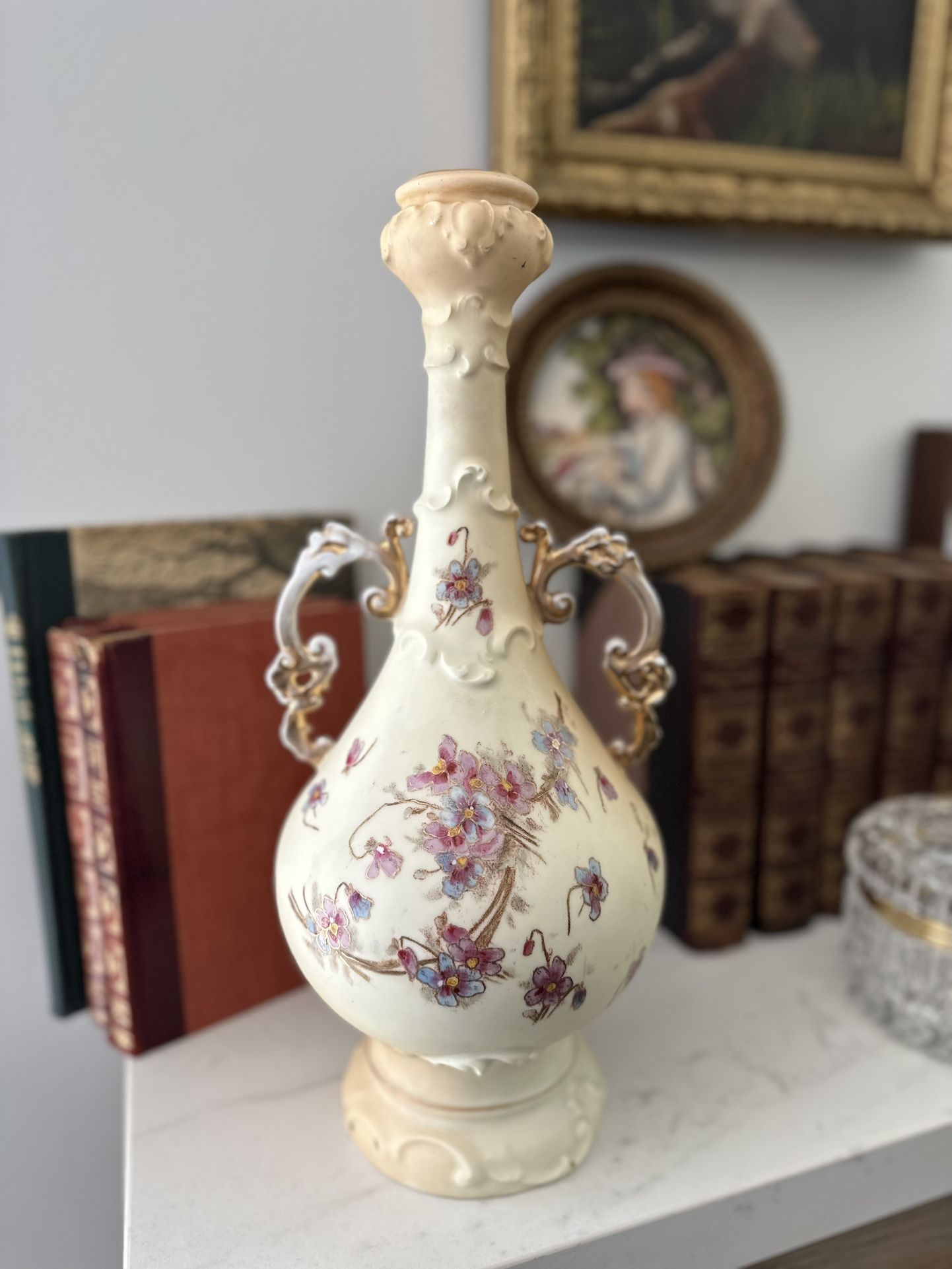 Antique Hand Painted German vase