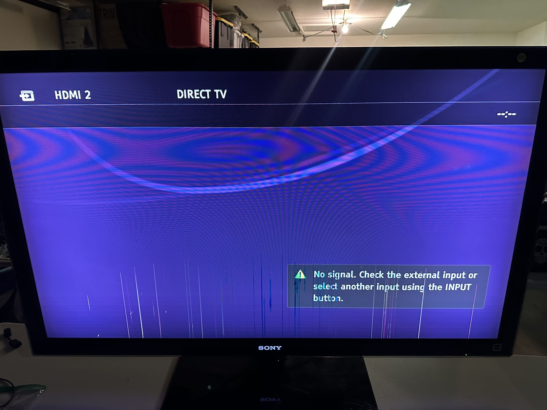Sony 52 Inch Tv Messed Up
