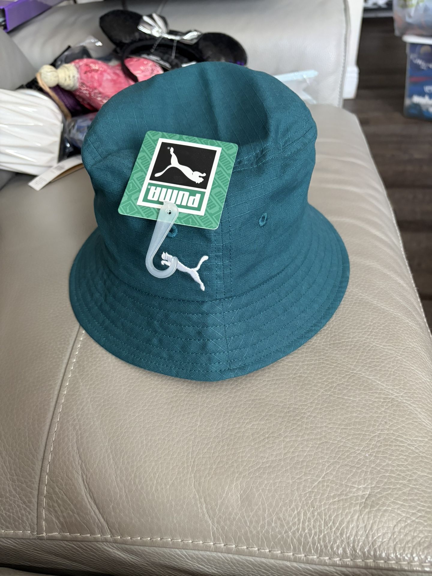 New Unisex Teal Puma Ripstop Beam Bucket hat 