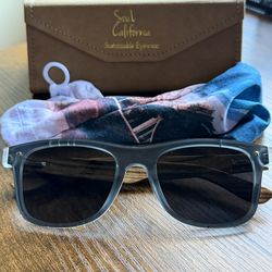 Maui Sunglasses - Abalone Seashell/Zebra Wood By Soul California