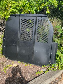 Steel partition wall for cargo van