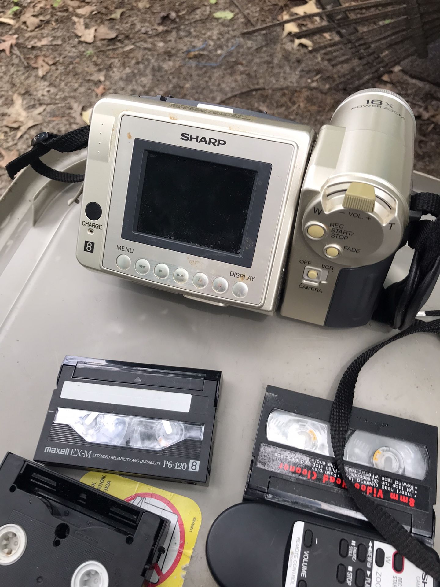 Very Nice Short Camcorder With Remote Battery And Tapes In Case Everything For $50 Firm