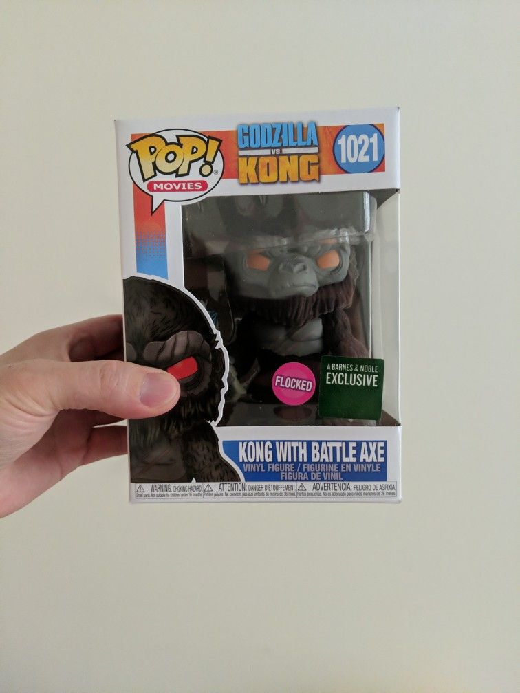 Kong With Battle Axe Flocked Funko Pop