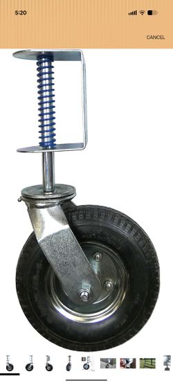 Shepherd 8" Pneumatic Spring-Loaded Gate Caster Wheel