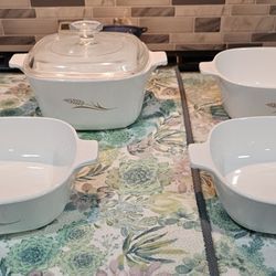 Vintage Corning Ware-Golden Wheat Lot