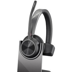 Poly - Voyager 4310 UC Wireless Headset + Charge Stand (Plantronics) - Single-Ear Headset w/Mic - Co