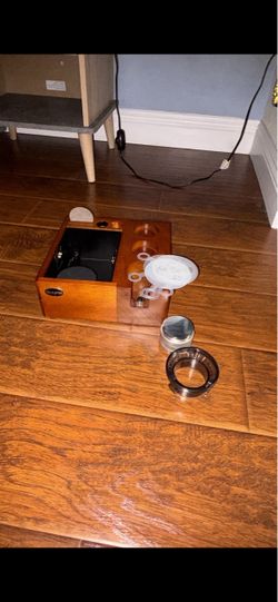 Wooden Espresso Tamping Station with Accessories