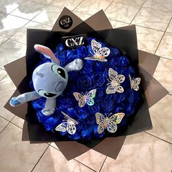 Stitch Bouquet Ramo De Rosas Flower Arrangement