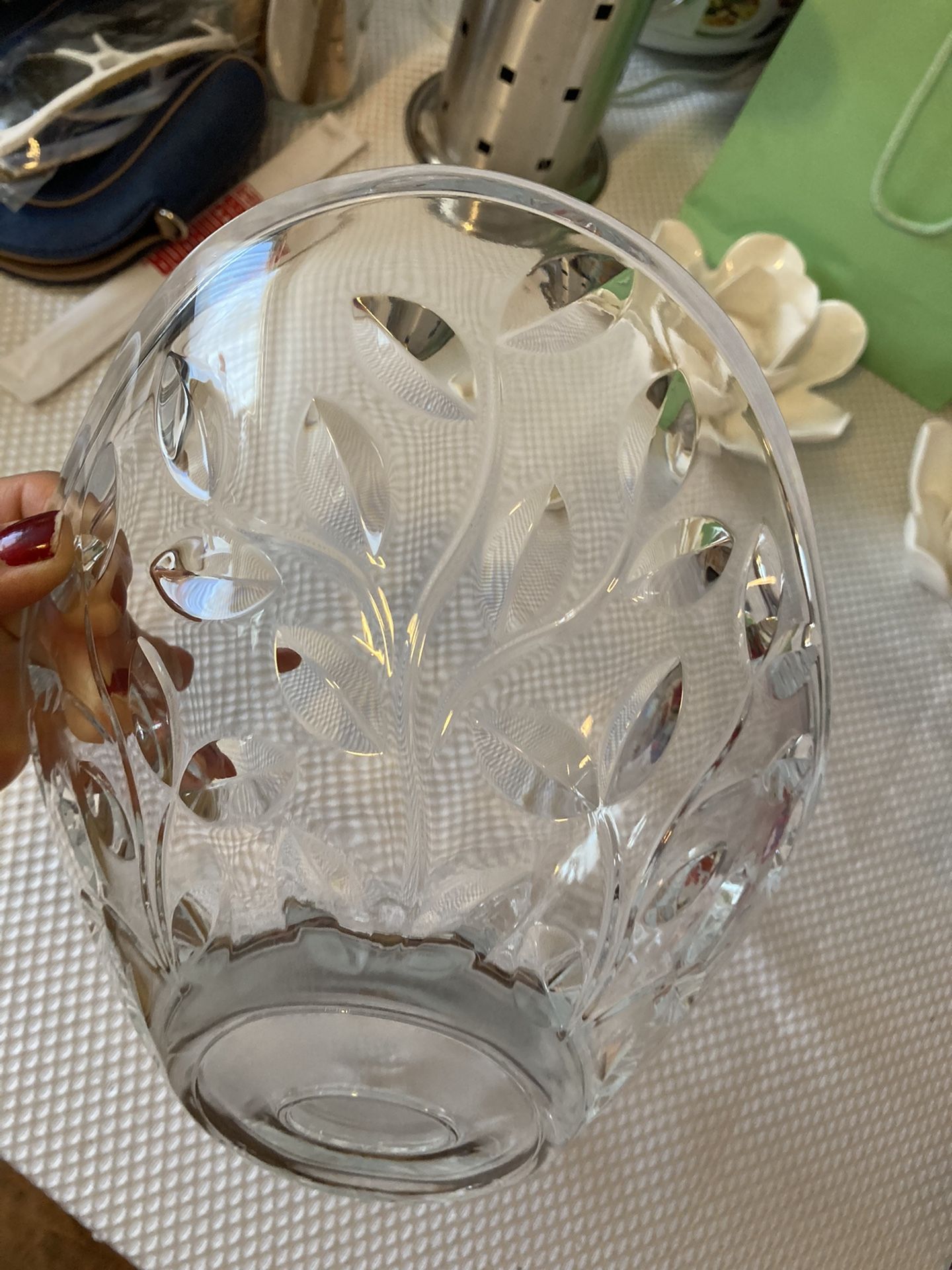 Crystal Oval Centerpiece