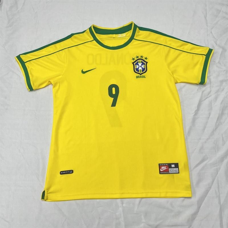 98 Brazil No. 9 Ronaldo soccer jersey
