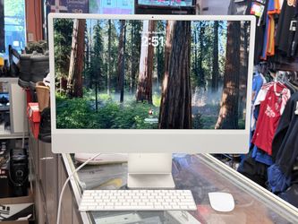 Apple iMac 24" M1 2021 16GB RAM 1TB SSD Silver Retina 4.5K w/ Keyboard Mouse