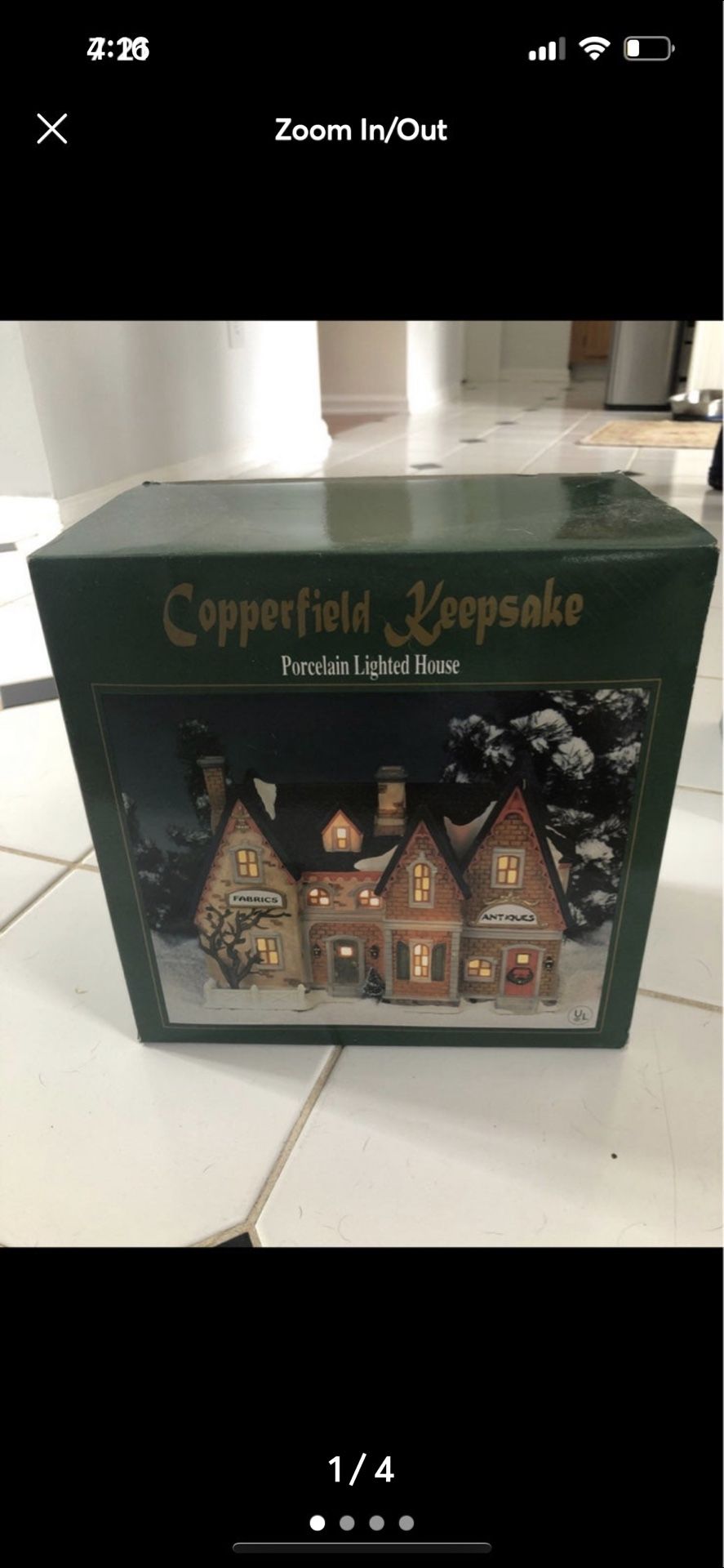 Vintage Porcelain Holiday House