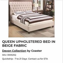 Upholstered Queen Bed 