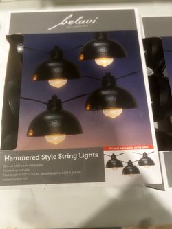 Hammered style string lights