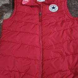 Very Nice Red Puffer Vest Jacket