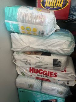 Baby Diaper Bundle – Multiple Brands – $60 OBO