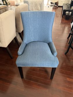 Dining Or Statement Chair In Blue 