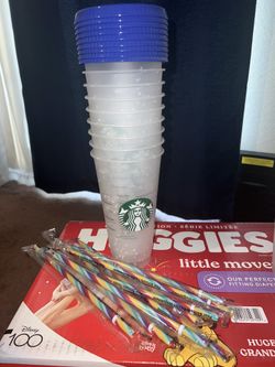 9 (new) Confetti Color Changing Starbucks Cups $50