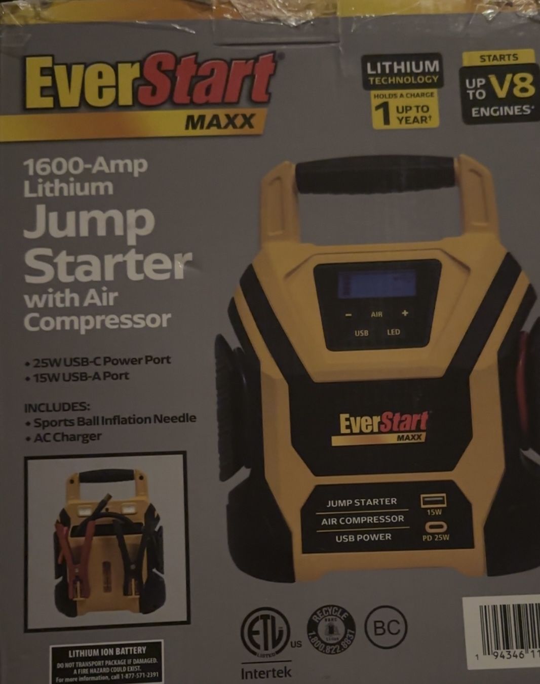 EverStart Jump Starter With Air Compressor