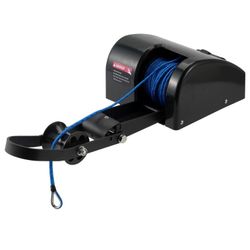 35 lbs Electric Anchor Winch, 12V Boat Anchor Winch-Marine Saltwater Anchor Windlass Kit with Remote Control & 100-feet of Pre-Wound Anchor Rope for S