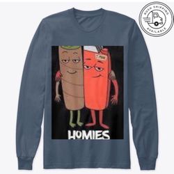 IMMACULATE VYBZ HOMIES PUFF PUFF PASS LONG SLEEVE T SHIRT