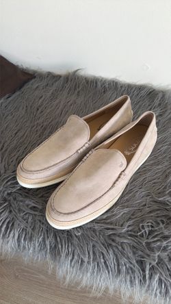 Tod’s  Pantofola Leather & Raffia Loafers Size 12  (men’s)