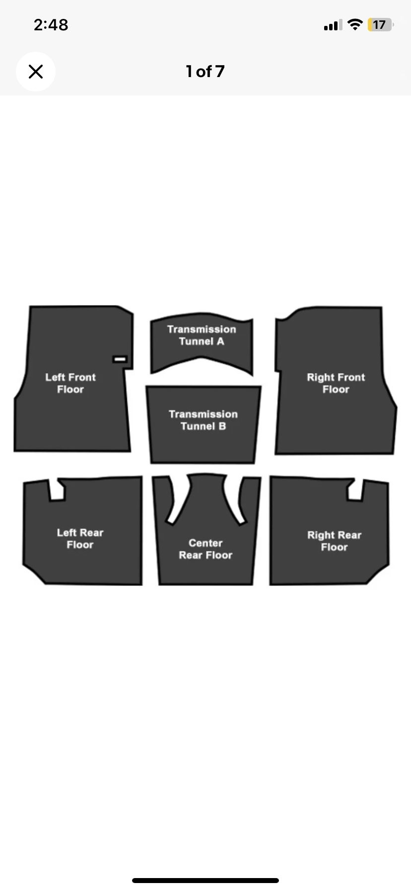 Sound Deadener For 1956 Chevy Bel Air Die Cut EVA