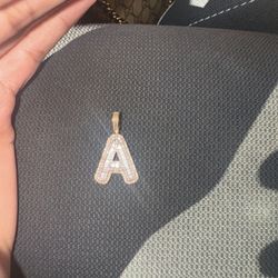 10k Two Tone Letter A