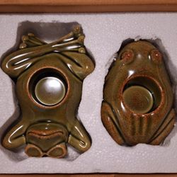New Partylite Floating Frogs Tealight Candle Holder 