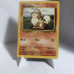 Pokemon Base Set Growlithe Card #28