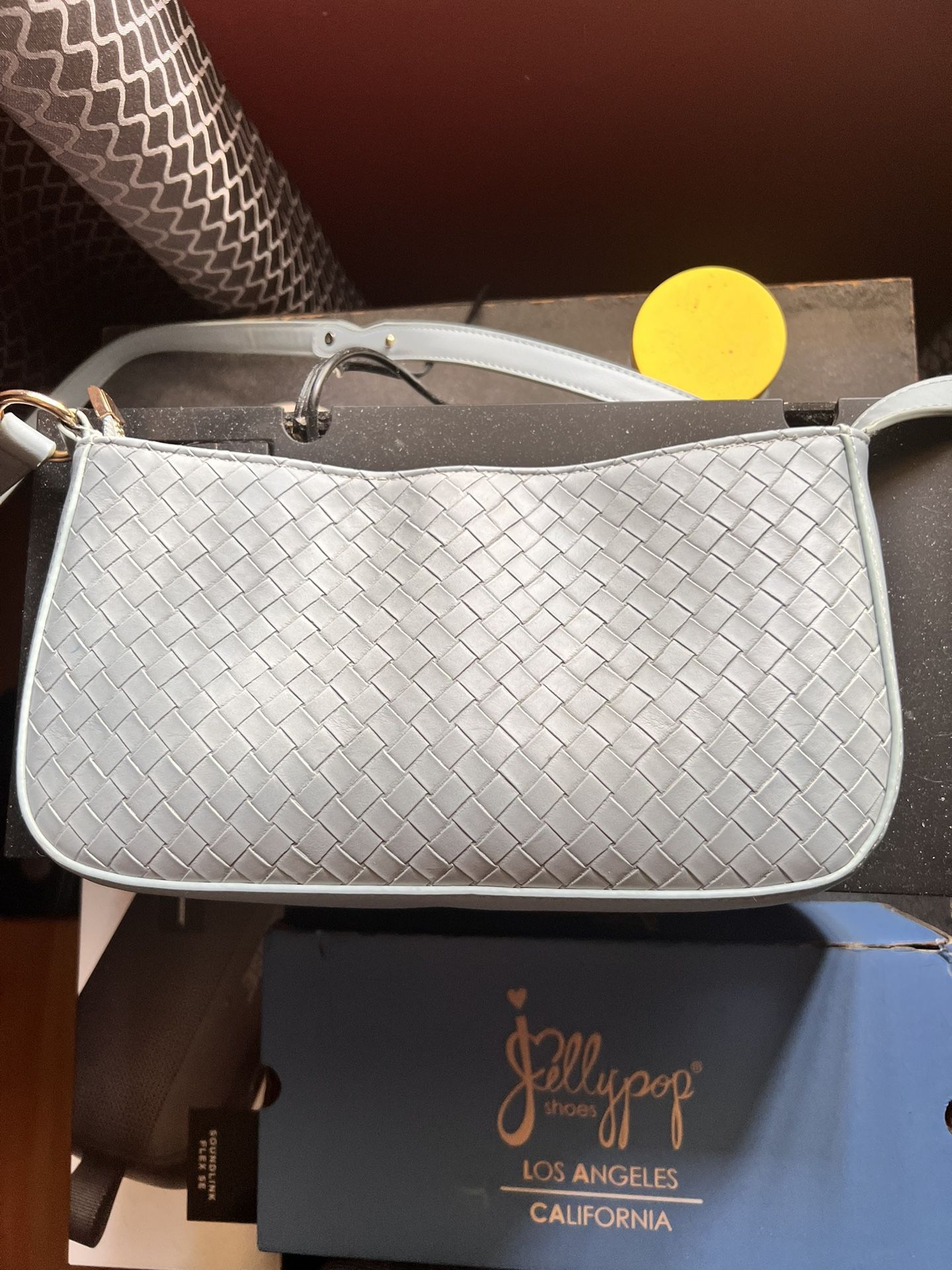 baby blue crossbody purse