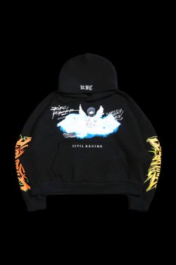 Size M - Civil Regime x WWE Sacrilegious Odin Hoodie Oversized in Black