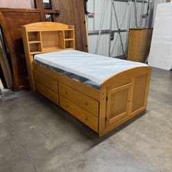 Twin Captains Bed $280
