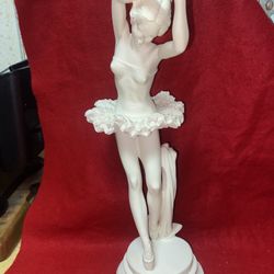 13 Inch Alabaster Greek Ballerina Statue Imported From Greece  
